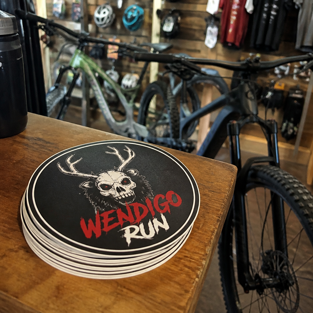 Wendigo Run Sticker Design